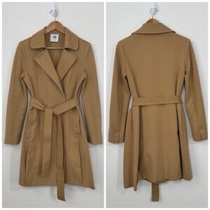 Cabi Love Carol Collection Casablanca Trench Coat Size Small Tan Belted